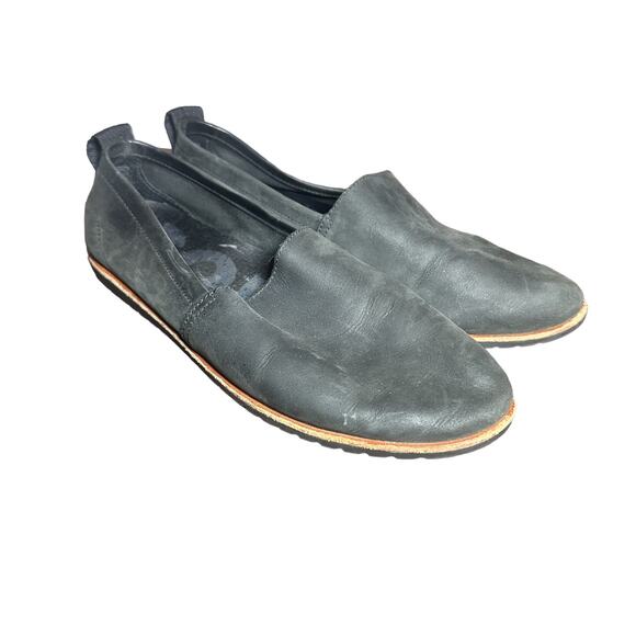 Sorel Black Ella Slip-On Shoes Sz 10 M Round Toe Comfort Flats Loafer - Picture 6 of 11